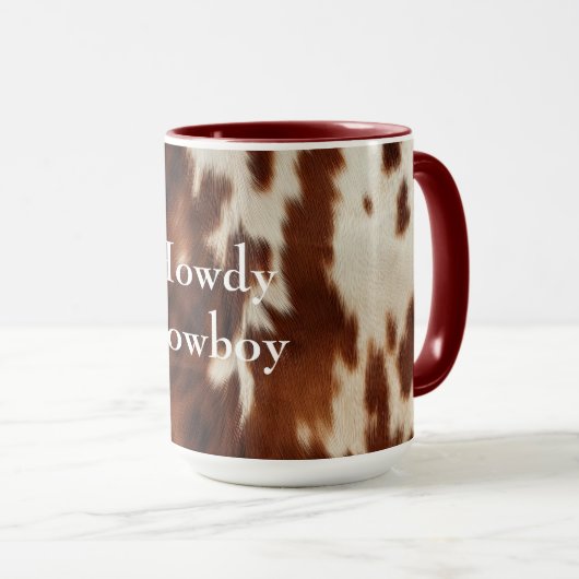 Mug Crème Brown Vachette du sud-ouest (Devant droit)