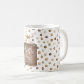 Mug Crème brune de cacao Points fantaisistes Café d'ab (Devant droit)