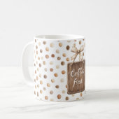Mug Crème brune de cacao Points fantaisistes Café d'ab (Devant gauche)