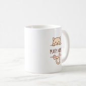 Mug Crème Chat Pékin derrière Nom Personnalisé (Devant droit)