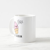 Mug Crème de glace amusante Crème de glace Cone Pun (Devant gauche)