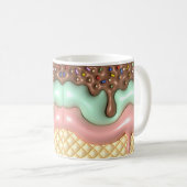 Mug Crème glacée à séchage 3D (Devant droit)
