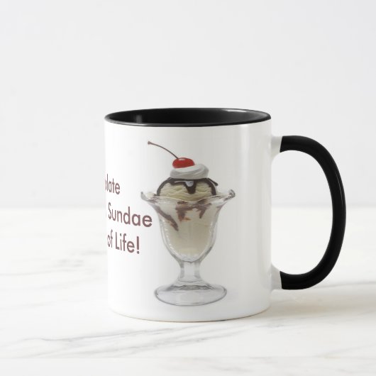 Mug Crème glacée au chocolat Sundae (Droite)