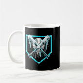 Mug Crème Glacée Baseball Drip Plaque de Base Bats Coo (Gauche)