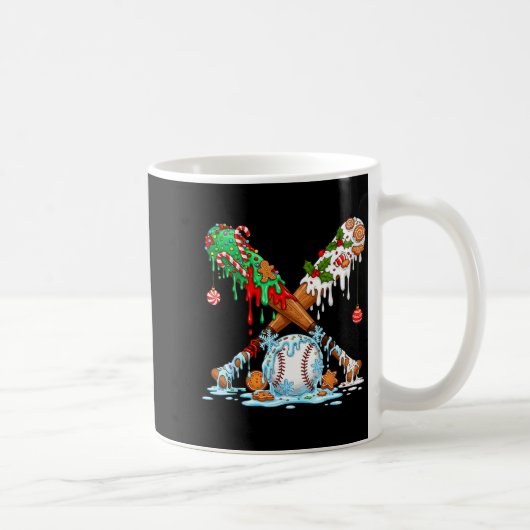 Mug Crème Glacée Baseball Hommes Garçons Noël Baseball (Droite)