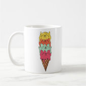 Mug Crème glacée de chats mignonne | Kawaii Kittens (Gauche)