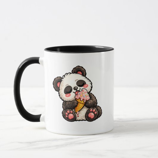 Mug Crème glacée de Panda Mignon (Gauche)