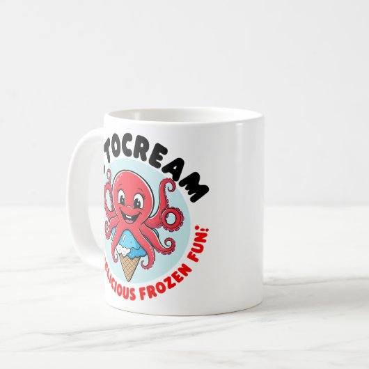Mug Crème glacée d'octopus (Devant gauche)