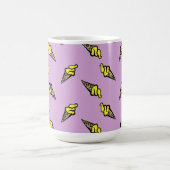 Mug Crème glacée jaune sur violet (Centre)