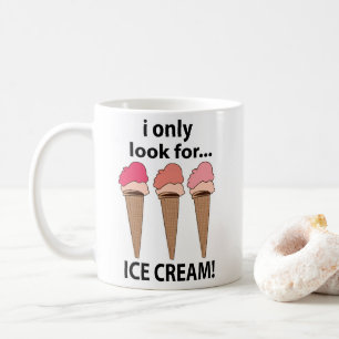 Mug Crème Glacée Je ne cherche que de la crème glacée