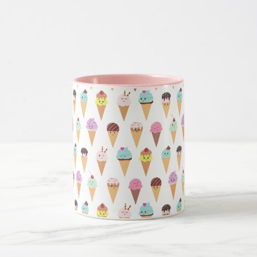 Mug Crème glacée Kawaii (Centre)