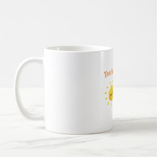 Mug Crème glacée mignonne et soleil Vous me faites fon (Gauche)