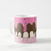 Mug Crème glacée rosée gelée gouttes gouttes (Devant gauche)