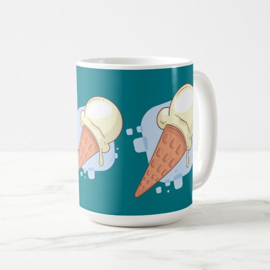Mug Crème Glacée Vanille (Devant droit)