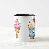 Mug Crème glacée Whimsical - Kawaii Illustrations Snac (Centre)