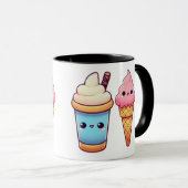 Mug Crème glacée Whimsical - Kawaii Illustrations Snac (Devant droit)