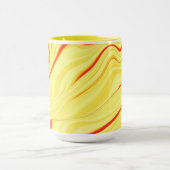 Mug Crème mangue, avec trait de corail ou de rouge cou (Centre)