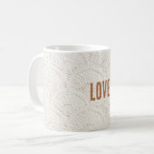 Mug Crème Marron Bohème Bohémien (Devant gauche)