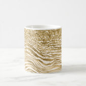 Mug Crème or Parties scintillant brillante Zebra Print (Centre)