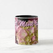 Mug Crème rose Hydrangeas jaune rose fleurs mères (Centre)