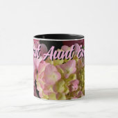 Mug Crème rose Hydrangeas jaune rose floral Meilleure  (Centre)