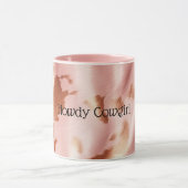 Mug Crème rose vif Fille Cowhide Brown (Centre)