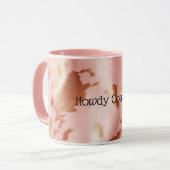 Mug Crème rose vif Fille Cowhide Brown (Devant gauche)