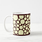 Mug Crème Tachetée sur Marron Foncé (Gauche)