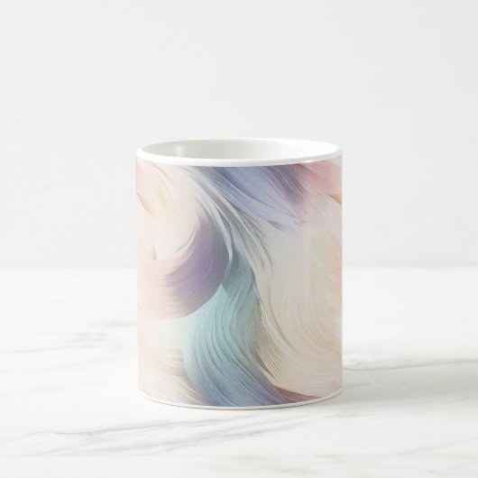 Mug Crème Violet Aqua Rose Tourbillon (Centre)