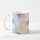 Mug Crème Violet Aqua Rose Tourbillon (Gauche)