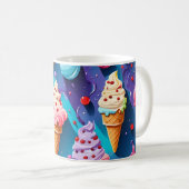 Mug Crèmes glacées Art coloré (Devant droit)
