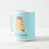 Mug Crêpes Floconneuses Avec Sirop D'Érable, Fruit Et  (Devant gauche)