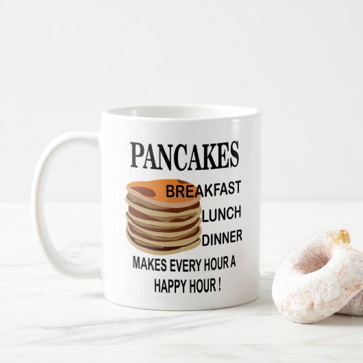 Mug Crêpes Rend Chaque Heure Une Heure Heureuse Crêpe (Avec donut)