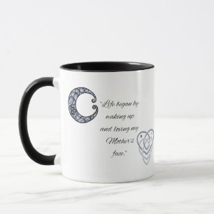 Mug Crescent Celtique Lune et Mère Noeud