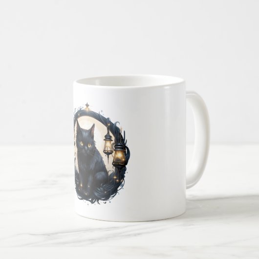 Mug Crescent Moon Chat (Devant droit)