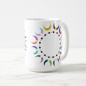 Mug Crescent Pride Lunes et Bague Coeur (Devant droit)