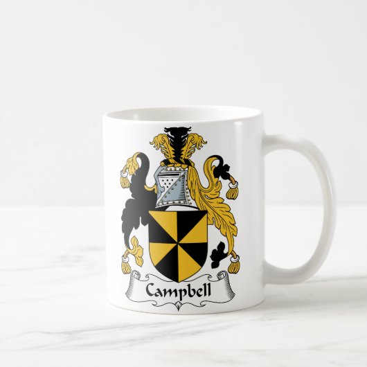 Mug Crête de famille de Campbell (Droite)