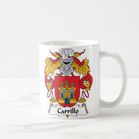 Mug Crête de famille de Carrillo (Droite)