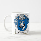 Mug Crête de famille de Cleland (Gauche)