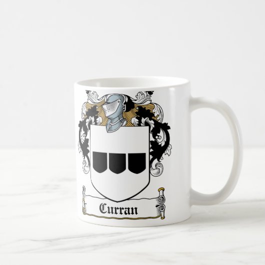 Mug Crête de famille de Curran (Droite)