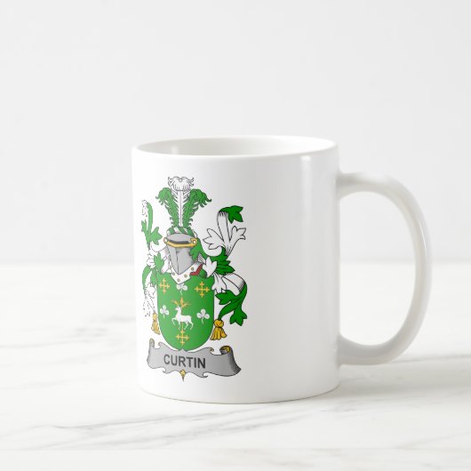 Mug Crête de famille de Curtin (Droite)