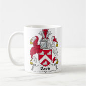 Mug Crête de famille de Davis (Gauche)