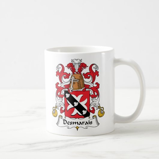 Mug Crête de famille de Desmarais (Droite)