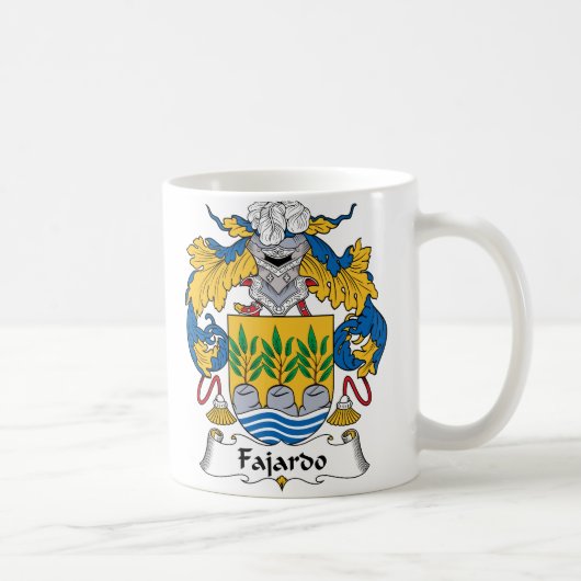 Mug Crête de famille de Fajardo (Droite)