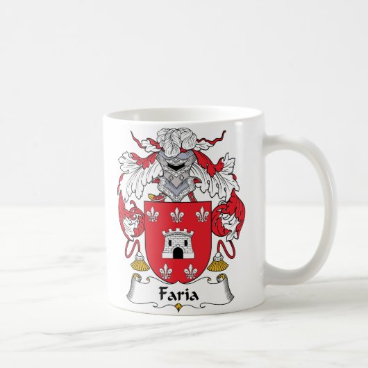 Mug Crête de famille de Faria (Droite)