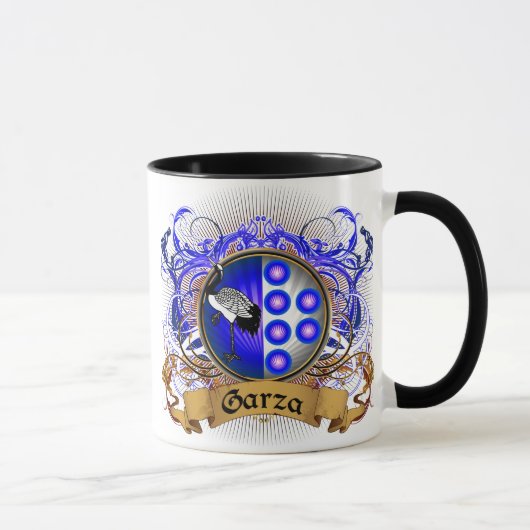 Mug Crête de famille de Garza (Droite)