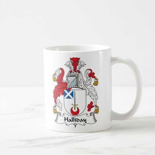 Mug Crête de famille de Halliday (Droite)