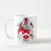 Mug Crête de famille de héron (Gauche)