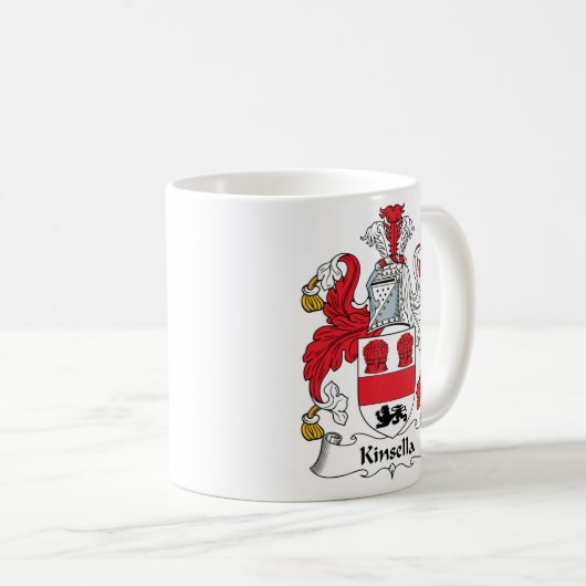 Mug Crête de famille de Kinsella (Devant droit)