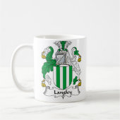 Mug Crête de famille de Langley (Gauche)